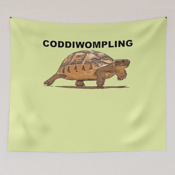 Item preview, Coddiwompling Text Above Plodding Baby Tortoise designed and sold by taiche.