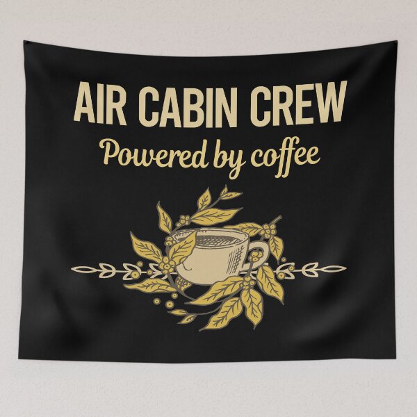Item preview, Powered By Coffee Air Cabin Crew designed and sold by toniabrendaom.