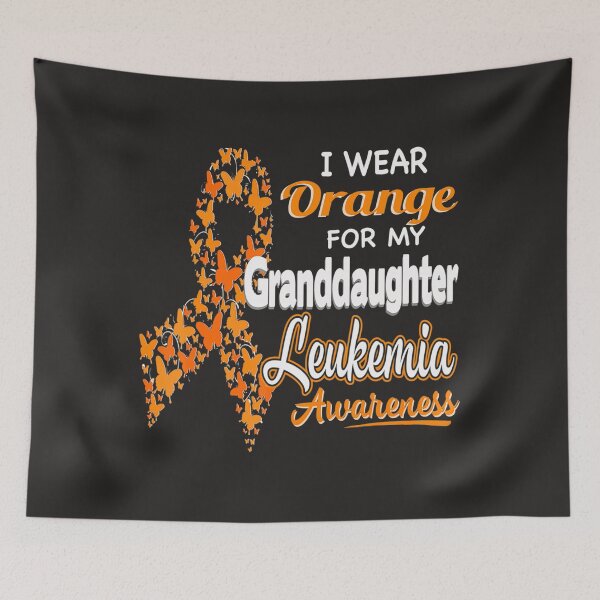 Item preview, I wear Orange for my Granddaughter  Leukemia Awareness designed and sold by Miriam Brayan.