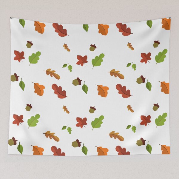 Item preview, Fall season foliage seamless repeat pattern designed and sold by DesignsByMadiha.