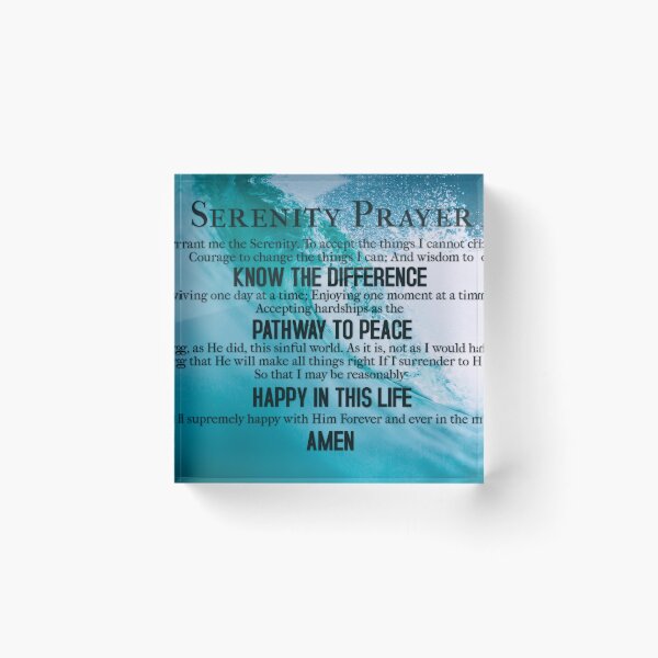 Item preview, Serenity Prayer - Version 2 #17 Bible Verse Religious Christian Scripture Canvas Wall Art Hanging Framed Poster Picture Clock Decor designed and sold by EdgyChristians.