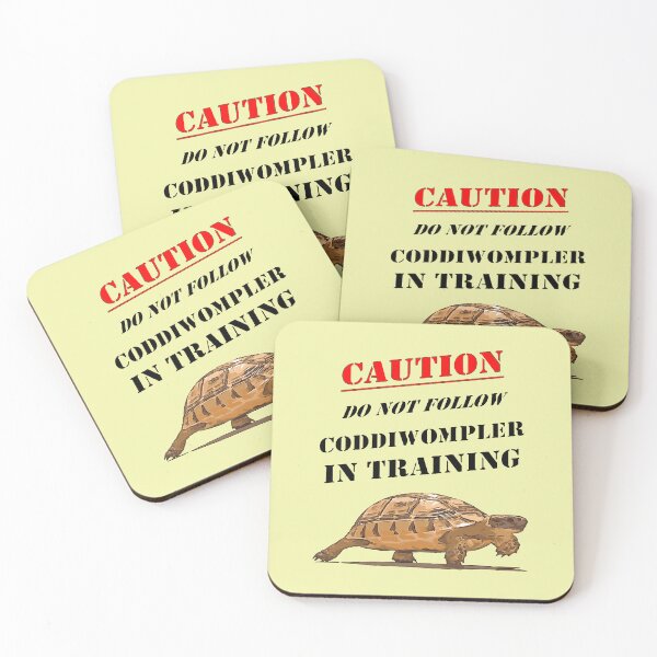 Item preview, Caution Coddiwompler In Training With Tortoise Art designed and sold by taiche.