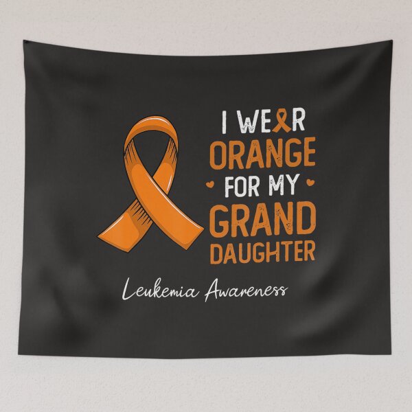 Item preview, I wear Orange For My Granddaughter Leukemia awareness  designed and sold by Miriam Brayan.