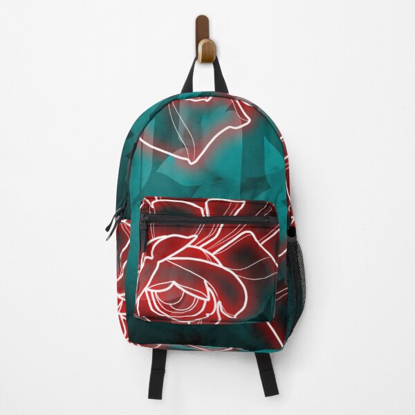 Item preview, neon skull and roses designed and sold by johnalawtattoo.