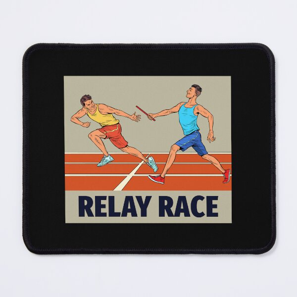 Item preview, Relay race run athlete track and field running designed and sold by CuteDesigns1.