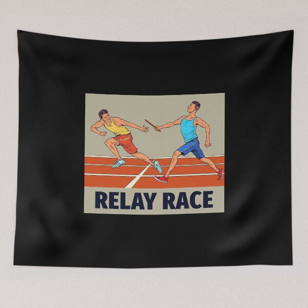 Item preview, Relay race run athlete track and field running designed and sold by CuteDesigns1.