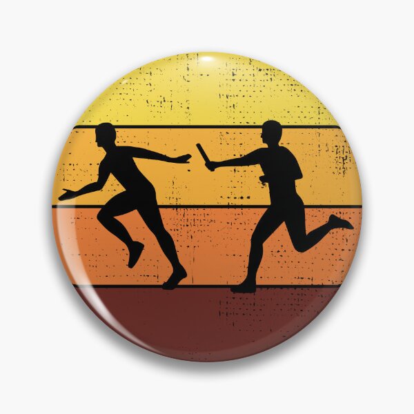 Item preview, Relay race run athlete track and field vintage retro designed and sold by CuteDesigns1.