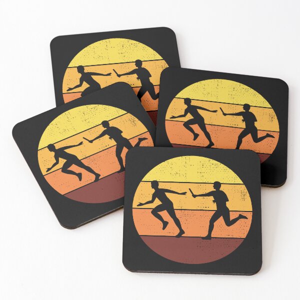 Item preview, Relay race run athlete track and field vintage retro designed and sold by CuteDesigns1.
