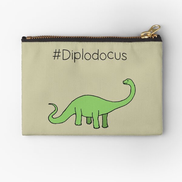 #Diplodocus - dinosaur design by Cecca Designs Zipper Pouch