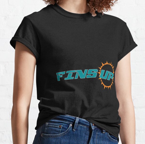 Fins Up Tshirt Miami Football Shirt-CL – Colamaga