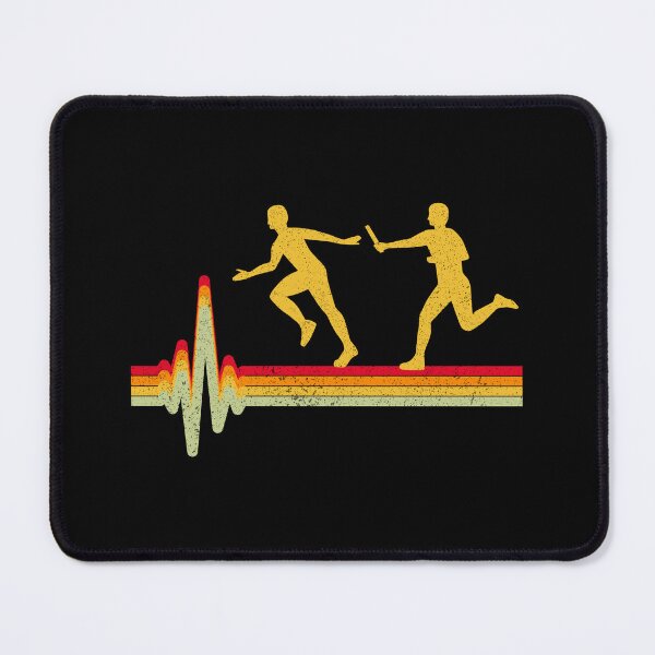 Item preview, Relay race run athlete track & field heartbeat designed and sold by CuteDesigns1.