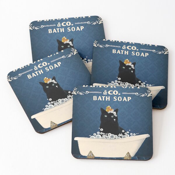 Item preview, Black Cat Play Duck designed and sold by bushedeld.