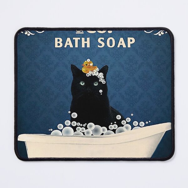 Item preview, Black Cat Play Duck designed and sold by bushedeld.