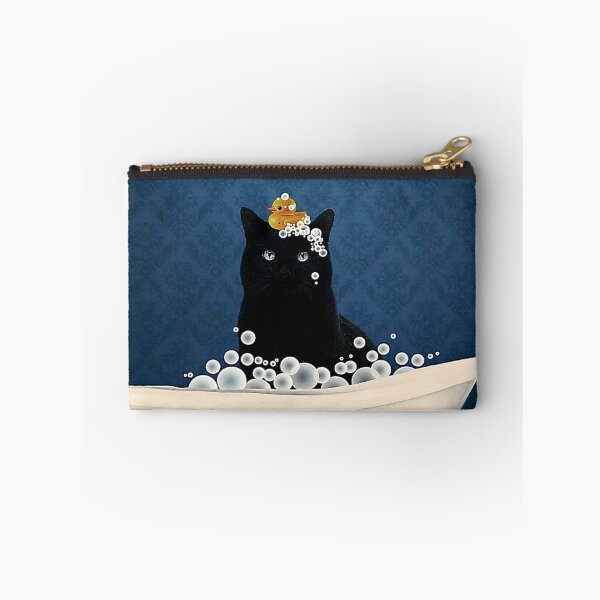 Item preview, Black Cat Play Duck designed and sold by bushedeld.
