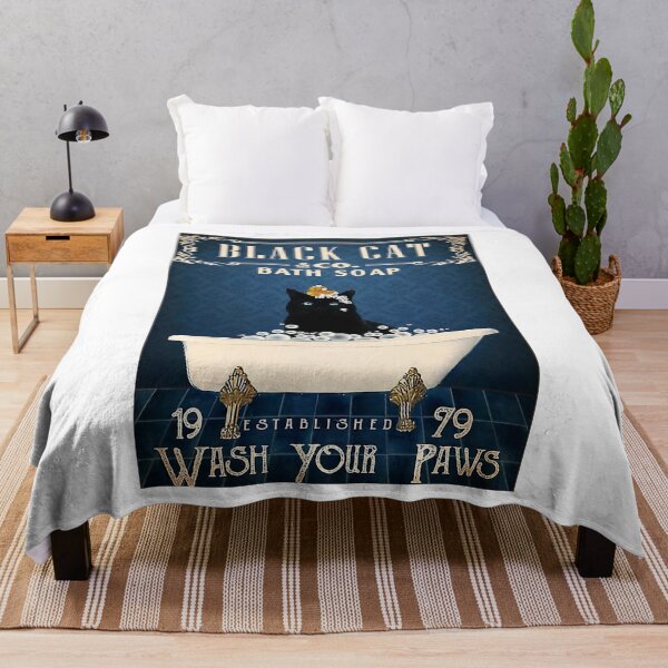 Item preview, Black Cat Play Duck designed and sold by bushedeld.