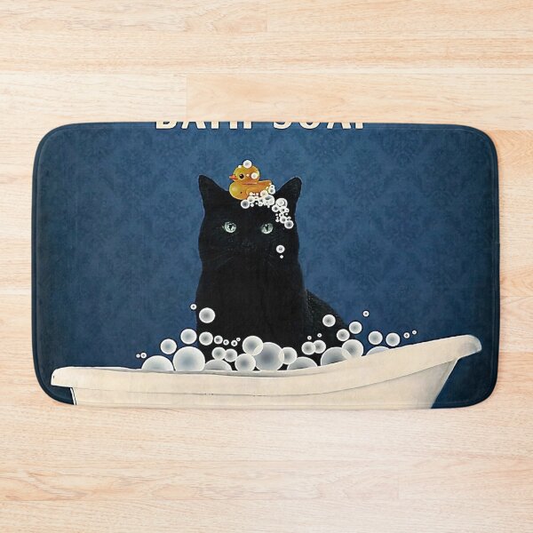 Item preview, Black Cat Play Duck designed and sold by bushedeld.