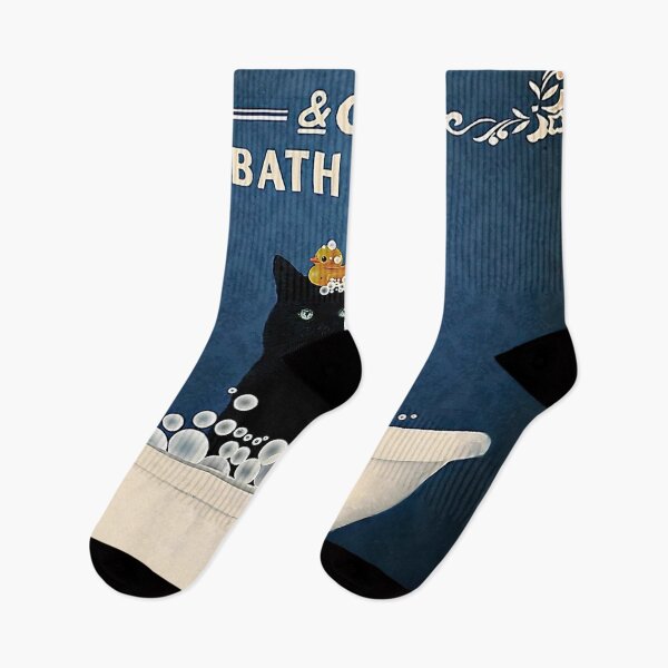 Item preview, Black Cat Play Duck designed and sold by bushedeld.