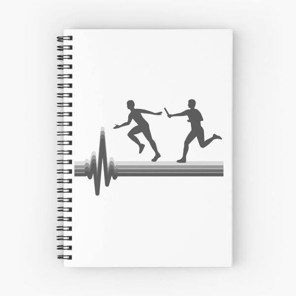 Item preview, Relay race run athlete track & field heartbeat designed and sold by CuteDesigns1.