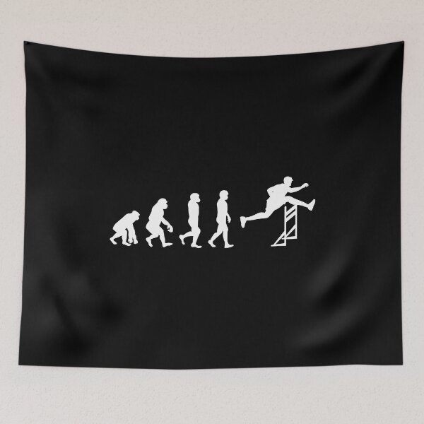 Item preview, Hurdles Hurdling Hurdler Running Runner Evolution designed and sold by CuteDesigns1.