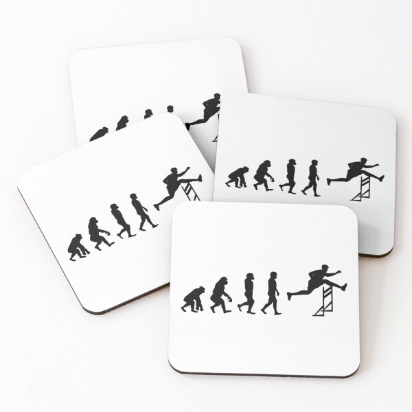 Item preview, Hurdles Hurdling Hurdler Running Runner Evolution designed and sold by CuteDesigns1.