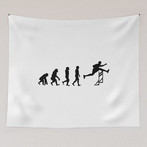 Item preview, Hurdles Hurdling Hurdler Running Runner Evolution designed and sold by CuteDesigns1.