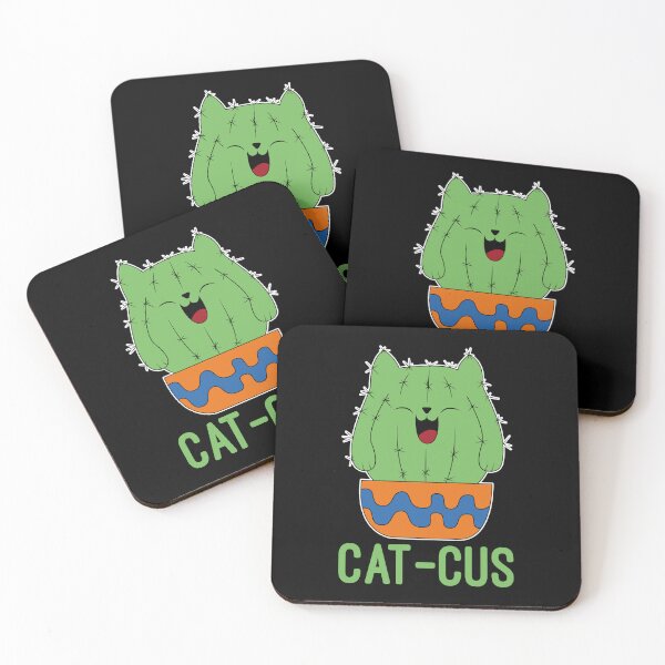 Item preview, Cactus Cat Pun designed and sold by designandclouds.