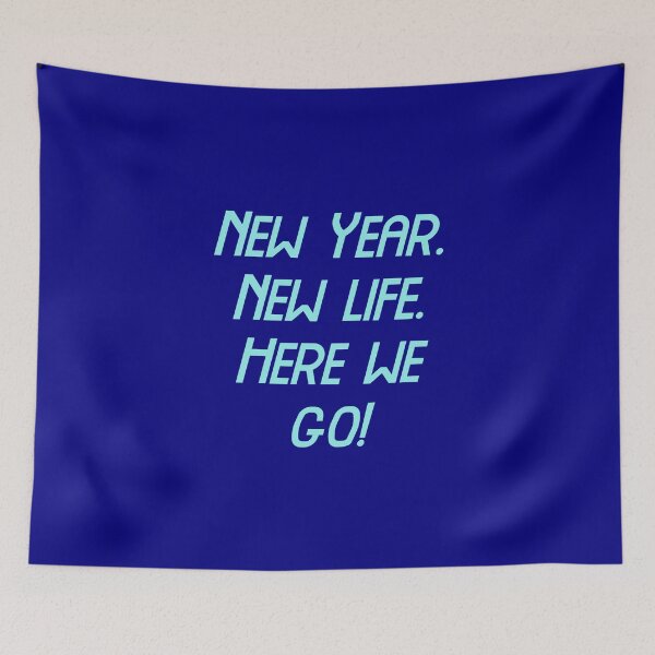 Item preview, New Year, New life, Here we go, Merry Christmas, cool inscription designed and sold by artdragongift 15.