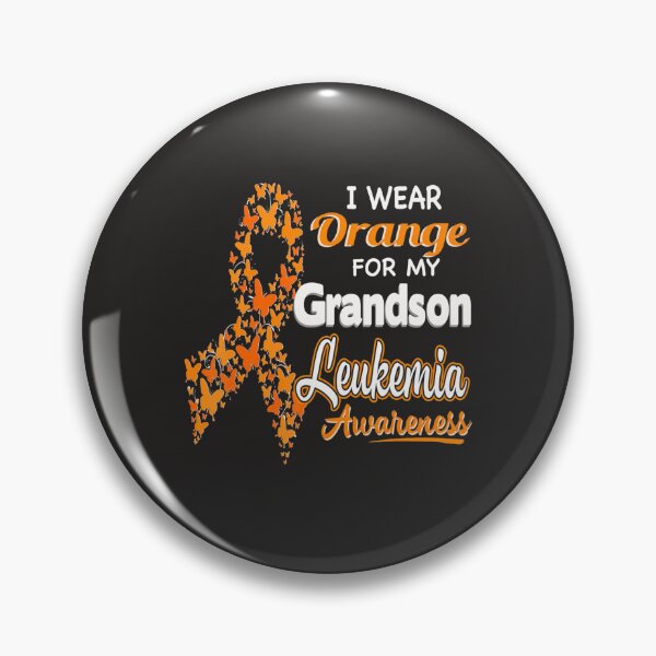 Item preview, I wear Orange for my Grandson  Leukemia Awareness  designed and sold by Miriam Brayan.