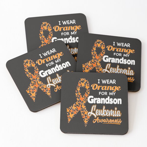 Item preview, I wear Orange for my Grandson  Leukemia Awareness  designed and sold by Miriam Brayan.