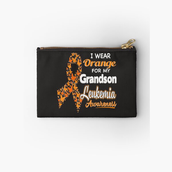 Item preview, I wear Orange for my Grandson  Leukemia Awareness  designed and sold by Miriam Brayan.