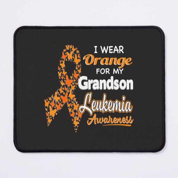 Item preview, I wear Orange for my Grandson  Leukemia Awareness  designed and sold by Miriam Brayan.