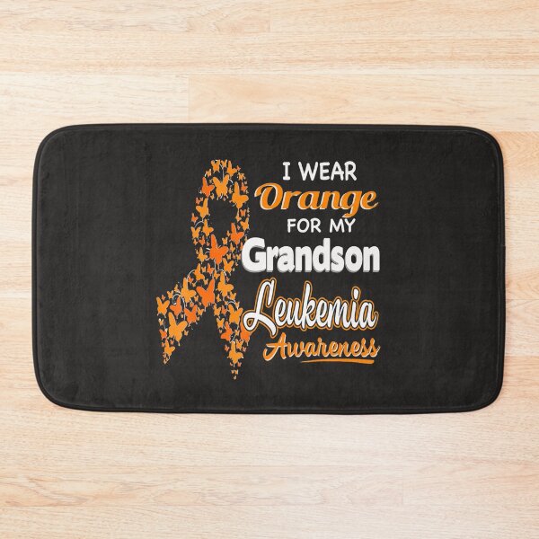 Item preview, I wear Orange for my Grandson  Leukemia Awareness  designed and sold by Miriam Brayan.