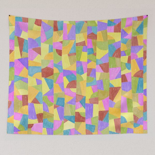 Item preview, Mosaic multicolor geometric pattern designed and sold by pattypattern.