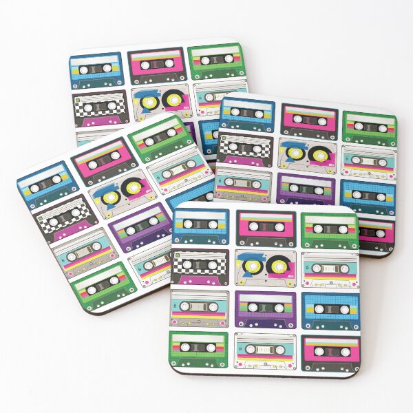 Item preview, Retro Cassette Tape Pattern designed and sold by Tarapetlover.