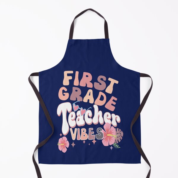 Item preview, First Grade Teacher Vibes Funny First Grade Teacher designed and sold by SharpThreadZ.