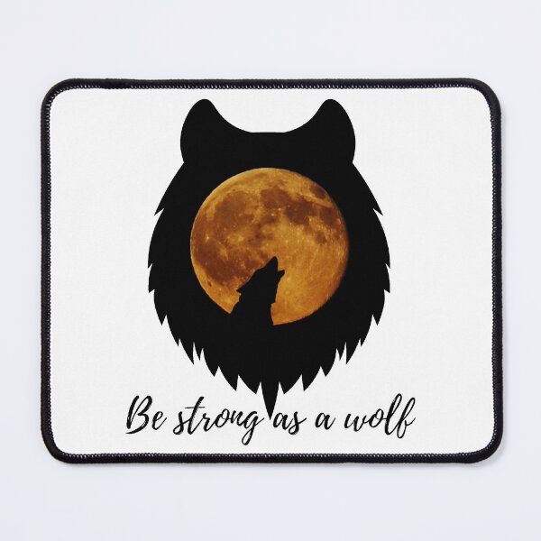 Item preview, Be strong as a wolf - motivational designed and sold by PellSilversmith.