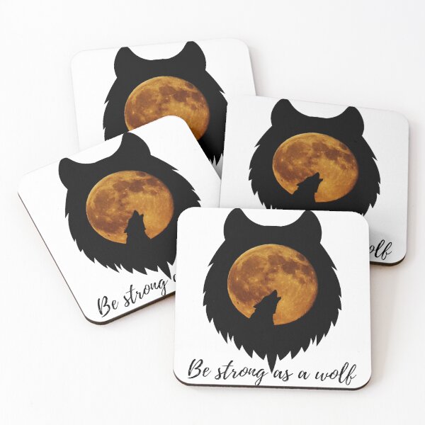 Item preview, Be strong as a wolf - motivational designed and sold by PellSilversmith.
