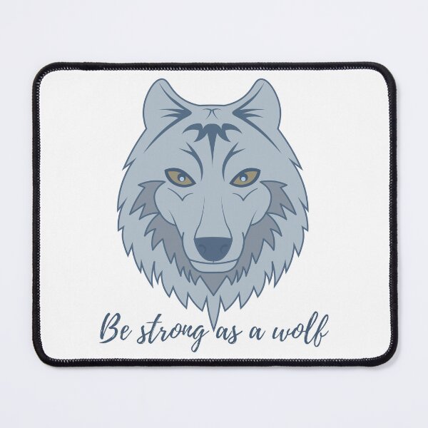 Item preview, Be strong as a wolf - motivational designed and sold by PellSilversmith.