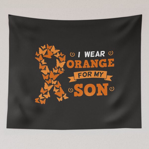 Item preview, I Wear Orange For My Son Leukemia Blood Cancer Cells Patient  designed and sold by Miriam Brayan.