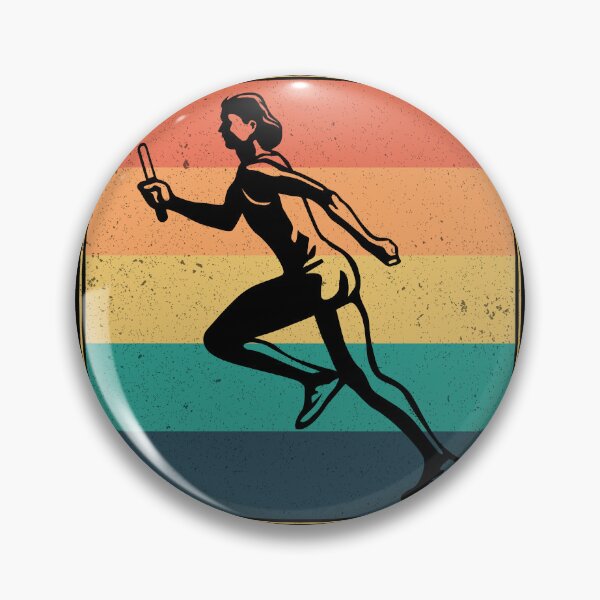 Item preview, Relay race run athlete track and field vintage retro designed and sold by CuteDesigns1.