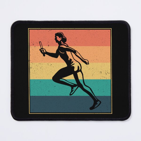Item preview, Relay race run athlete track and field vintage retro designed and sold by CuteDesigns1.