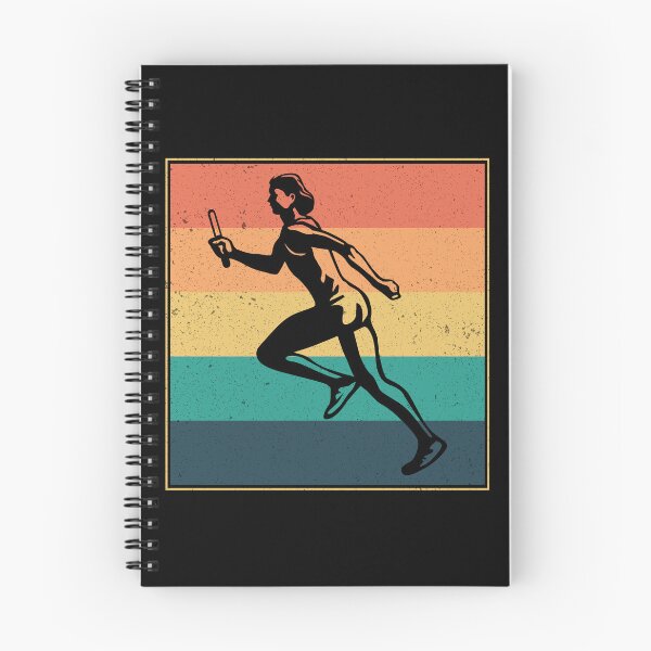 Item preview, Relay race run athlete track and field vintage retro designed and sold by CuteDesigns1.
