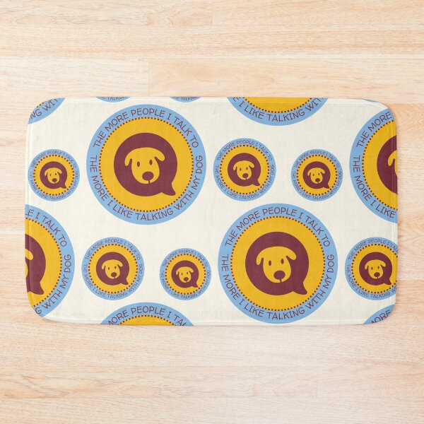 Item preview, More people I talk to my dog sarcastic slogan around dogs head designed and sold by WordStruggle.