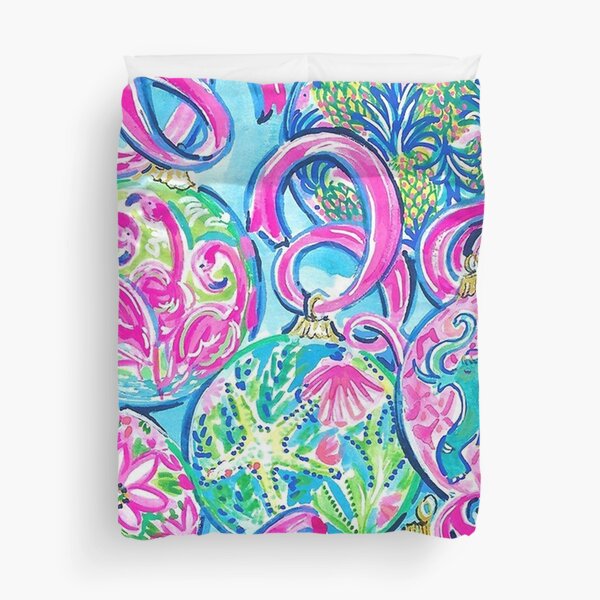 Purple Starfish Flower Duvet Cover