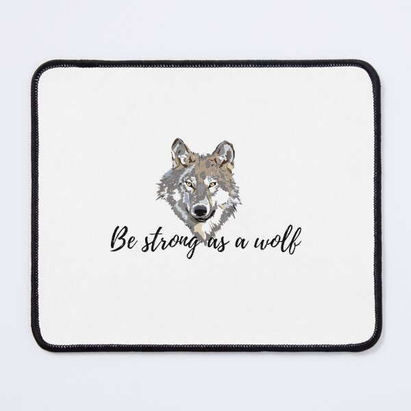 Item preview, Be strong as a wolf - motivational designed and sold by PellSilversmith.