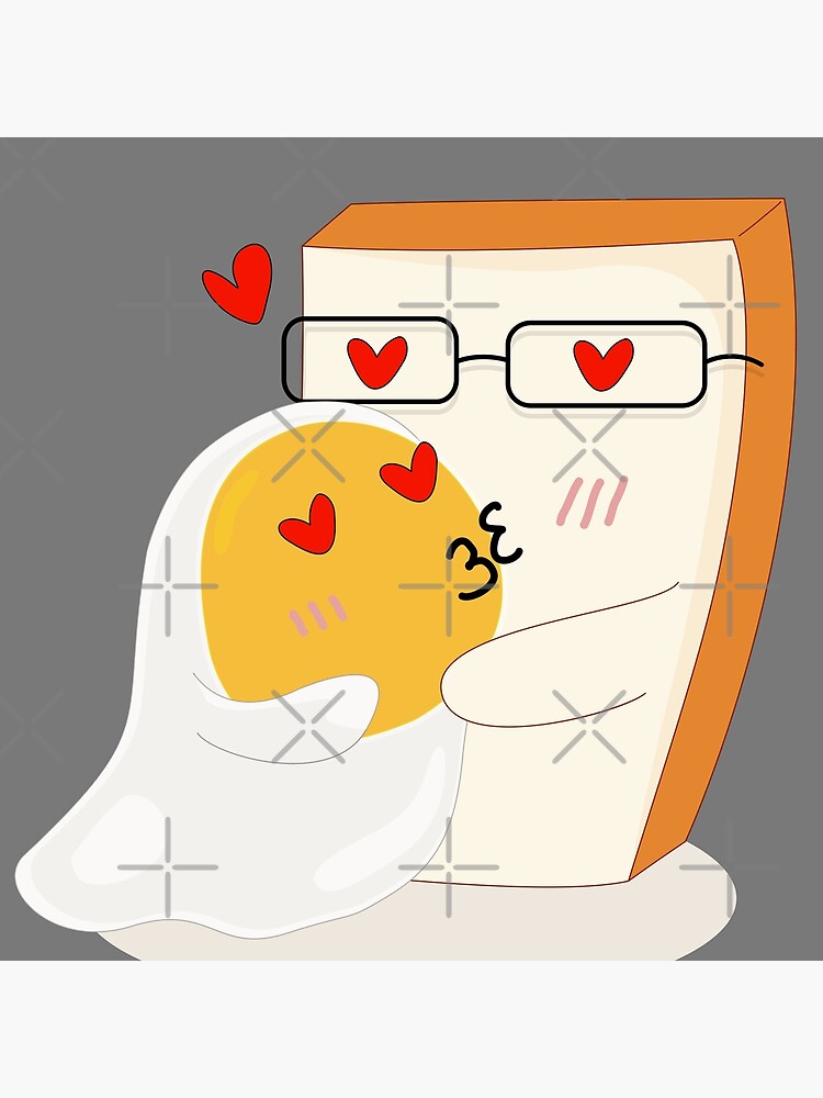 "Kissing Hug What The Egg" Poster for Sale by LaartStudio Redbubble