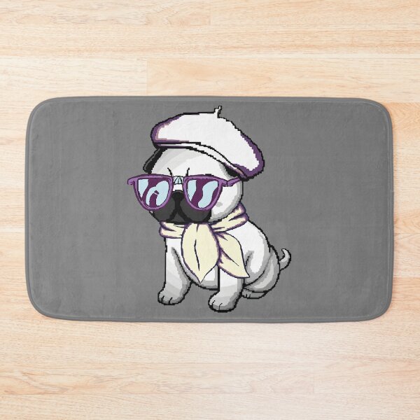 Item preview, Animal bp dog doggy affectionate gray puppy wearing purple glasses designed and sold by YourLifeStyler.