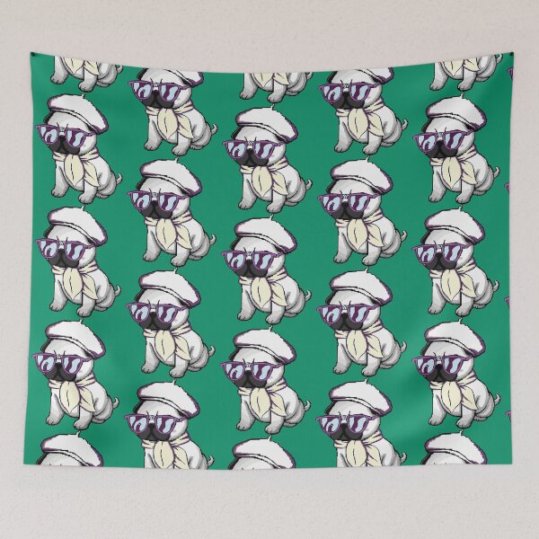 Item preview, Animal bp dog doggy affectionate gray puppy wearing purple glasses designed and sold by YourLifeStyler.