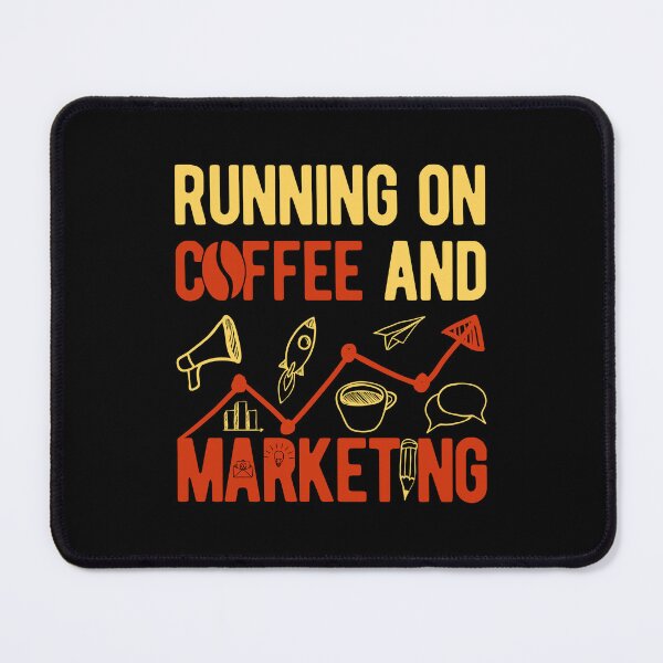Vista previa del artículo con la obra «Marketing divertido y café», diseñado y vendido por artworkbyrihen.