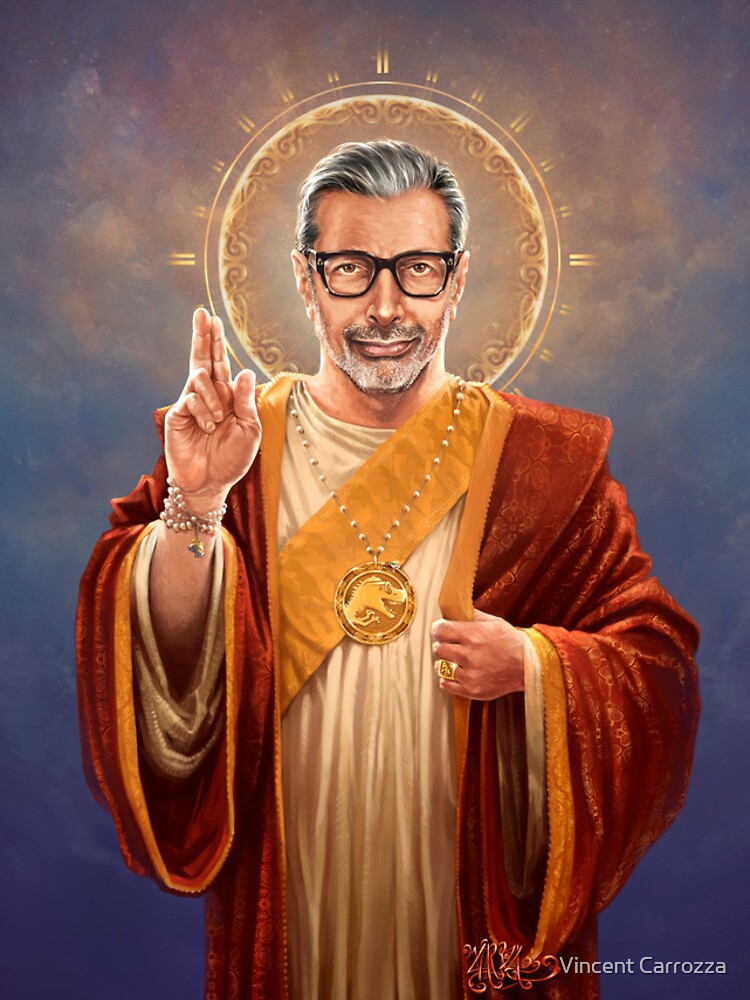 Disover Saint Jeff of Goldblum - Jeff Goldblum Original Religious Painting Iphone Case
